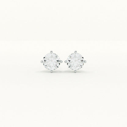 1.02 Carat 9KT Gold Lab Grown Diamond Solitaire Earrings