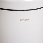 Clean Curve Metal Dustbin With Removable Bucket White 5000ml