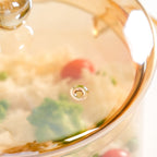 Amber Borosilicate Glass Cooking Pot 2250ml