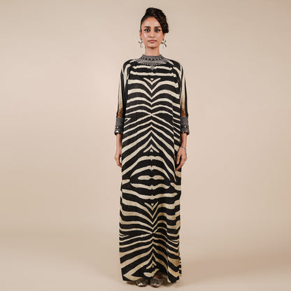 Zebra Print Kaftan | CHAR