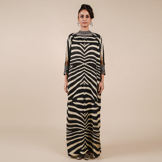 Zebra Print Kaftan | CHAR