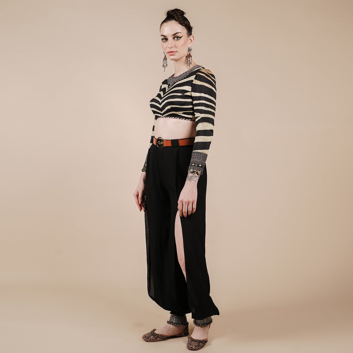 Zebra Print Short Top | CHAR