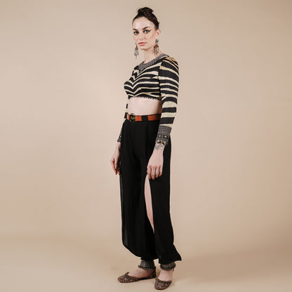 Zebra Print Short Top | CHAR