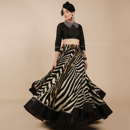 Zebra Print Skirt Set | CHAR