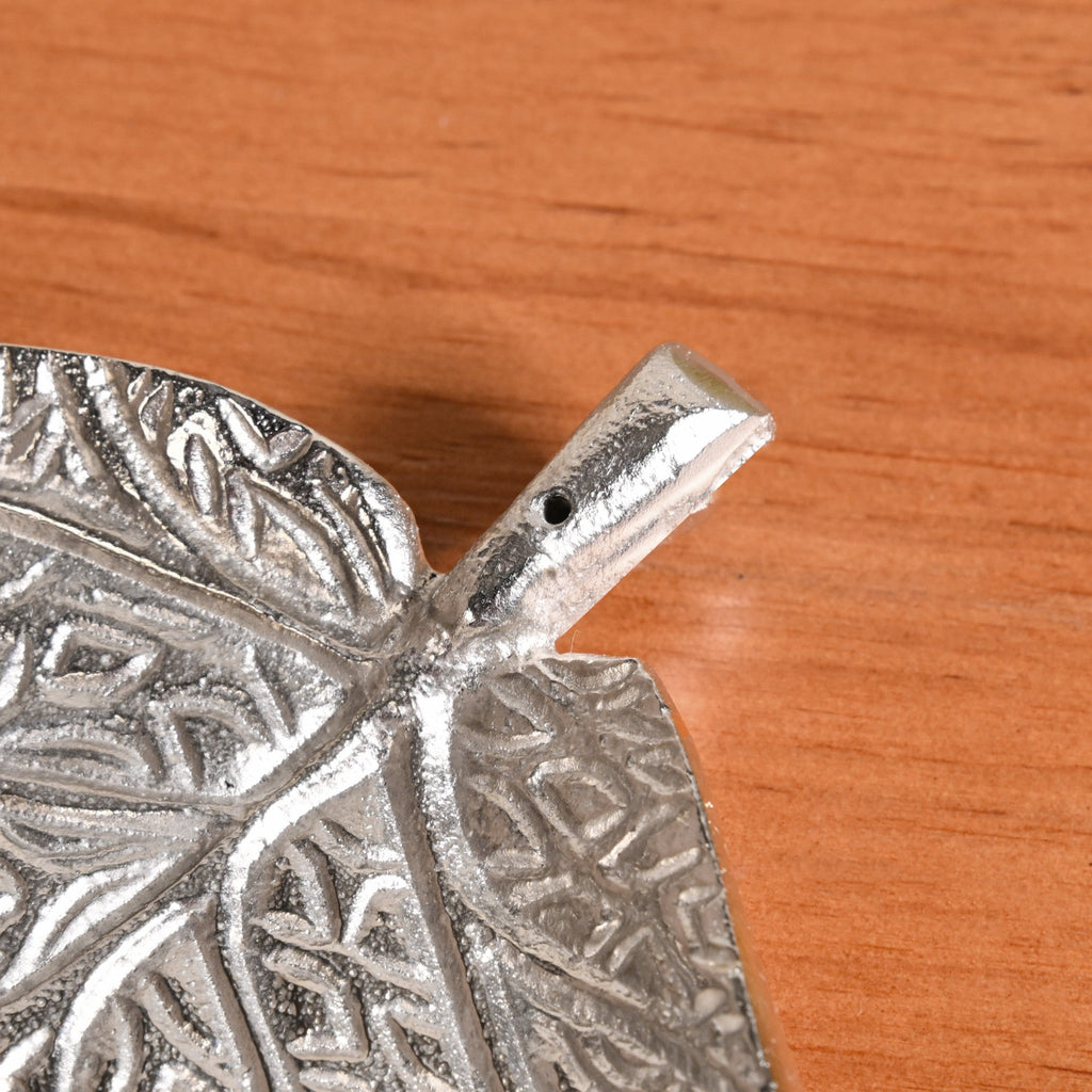 Aesthetic Leaf Tealight And Agarbatti Holder Set Of 2 In Festive Gift Box