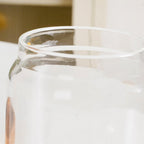 Acacia Wood Glass Jars And Spoon With Leaf Stand