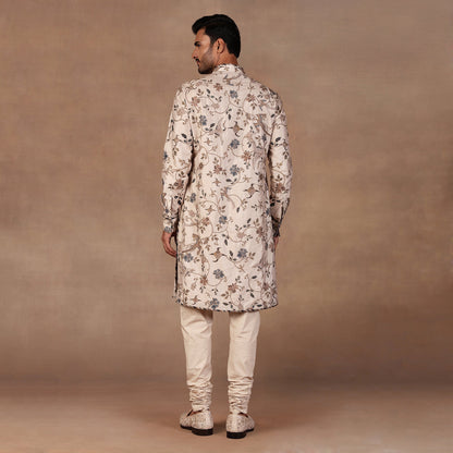 Almond Ivory Kurta Set | EAST