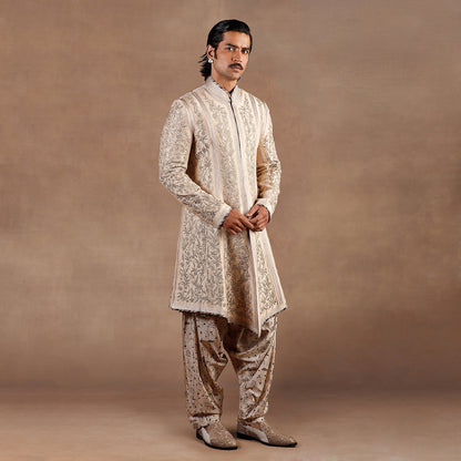 Almond Ivory Sherwani Set | EAST