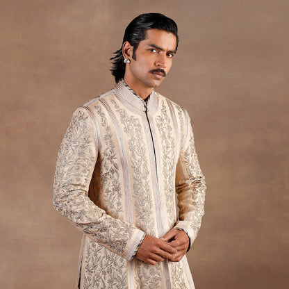 Almond Ivory Sherwani Set | EAST