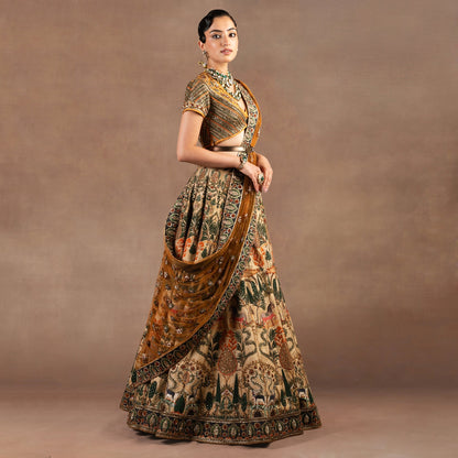 Amber Orange Lehenga Set | EAST