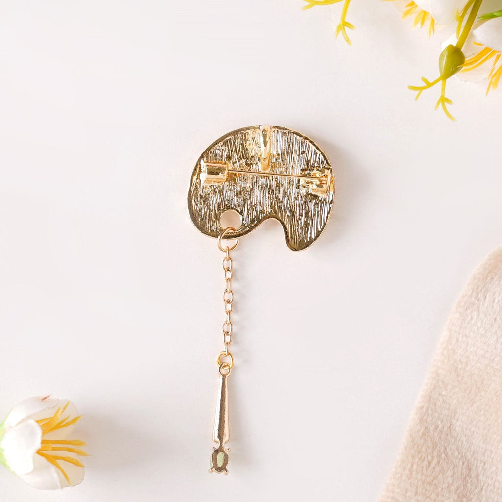 Artist Paint Palette Brooch Pin