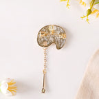 Artist Paint Palette Brooch Pin
