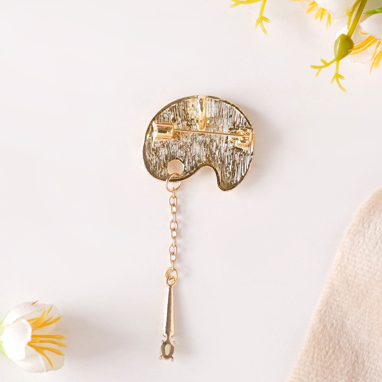 Artist Paint Palette Brooch Pin