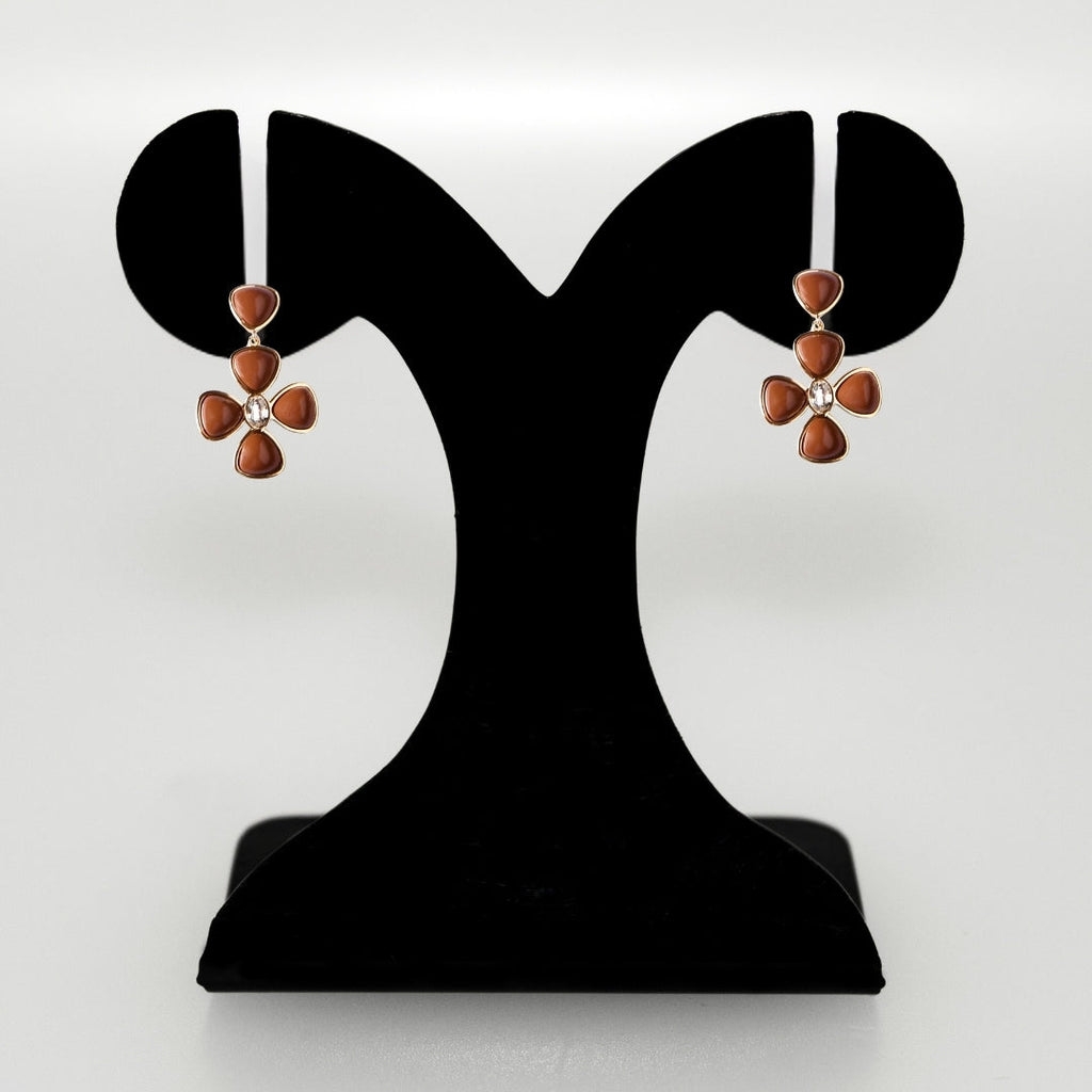 Aurora Bloom Brown Danglers