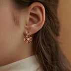 Aurora Bloom Brown Danglers