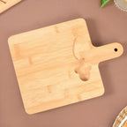 Bamboo Wood Cheese Platter With Parmesan Knife