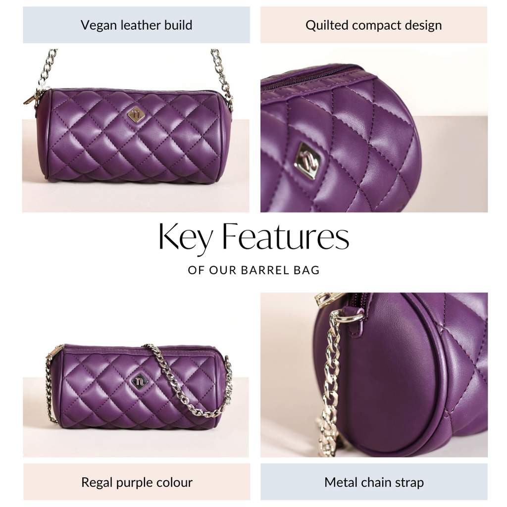 Purple Mini Barrel Bag