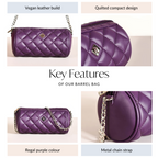 Purple Mini Barrel Bag