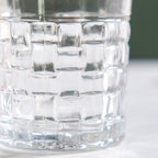 Basket Weave Textured Luxury Whiskey Glass Large Set Of 6 310ml