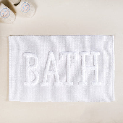 Handwoven Pure Cotton Bathroom Mat Large 32x20 Inch