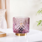 Purple Decorative Glass Lamp