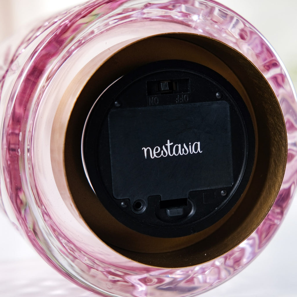 Purple Decorative Glass Lamp