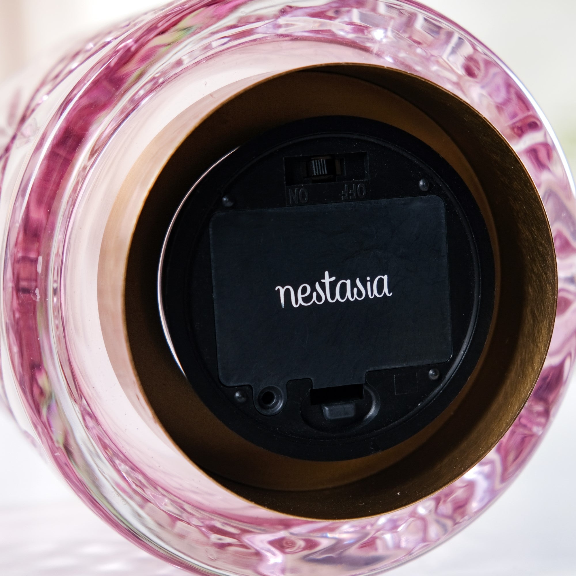 Purple Decorative Glass Lamp