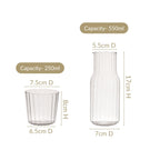Bedside Glass Carafe With Tumbler