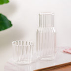 Bedside Glass Carafe With Tumbler