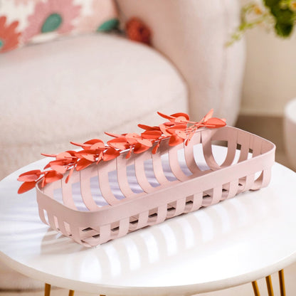 Bloom Floral Decorative Basket 14x6 Inch