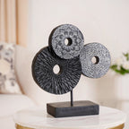 Black Mandala Trio Showpiece
