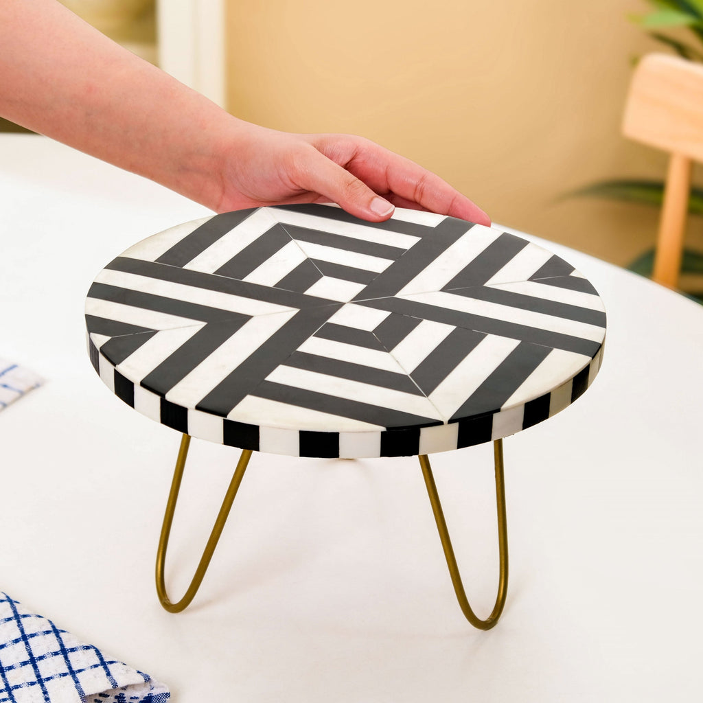 Black And White Riser Cake Stand