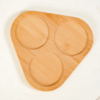 Black Ceramic Bowls Set Of 3 With Bamboo Tray 200ml