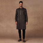 Black Embroidered Kurta Set | EAST