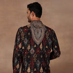 Black Ikat Kurta Set | EAST