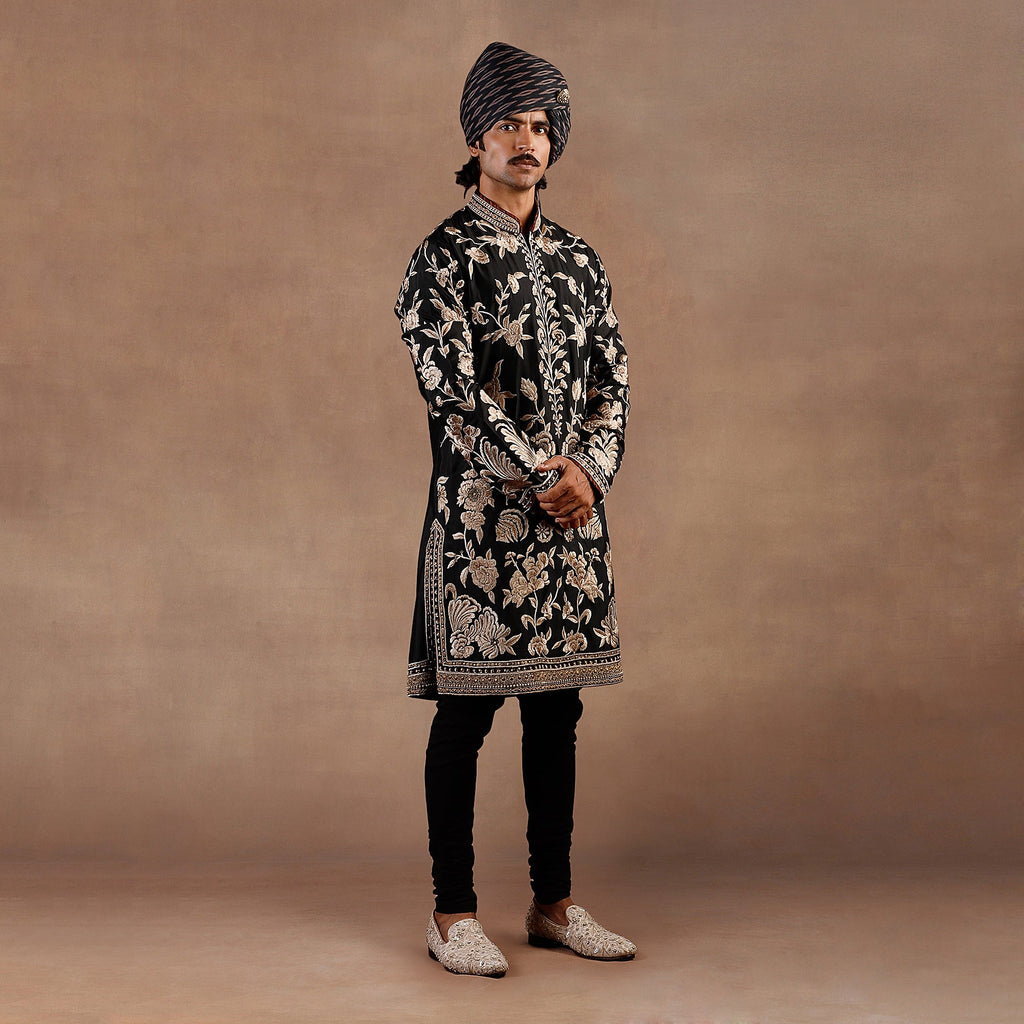 Black - Ivory Kurta Set | East