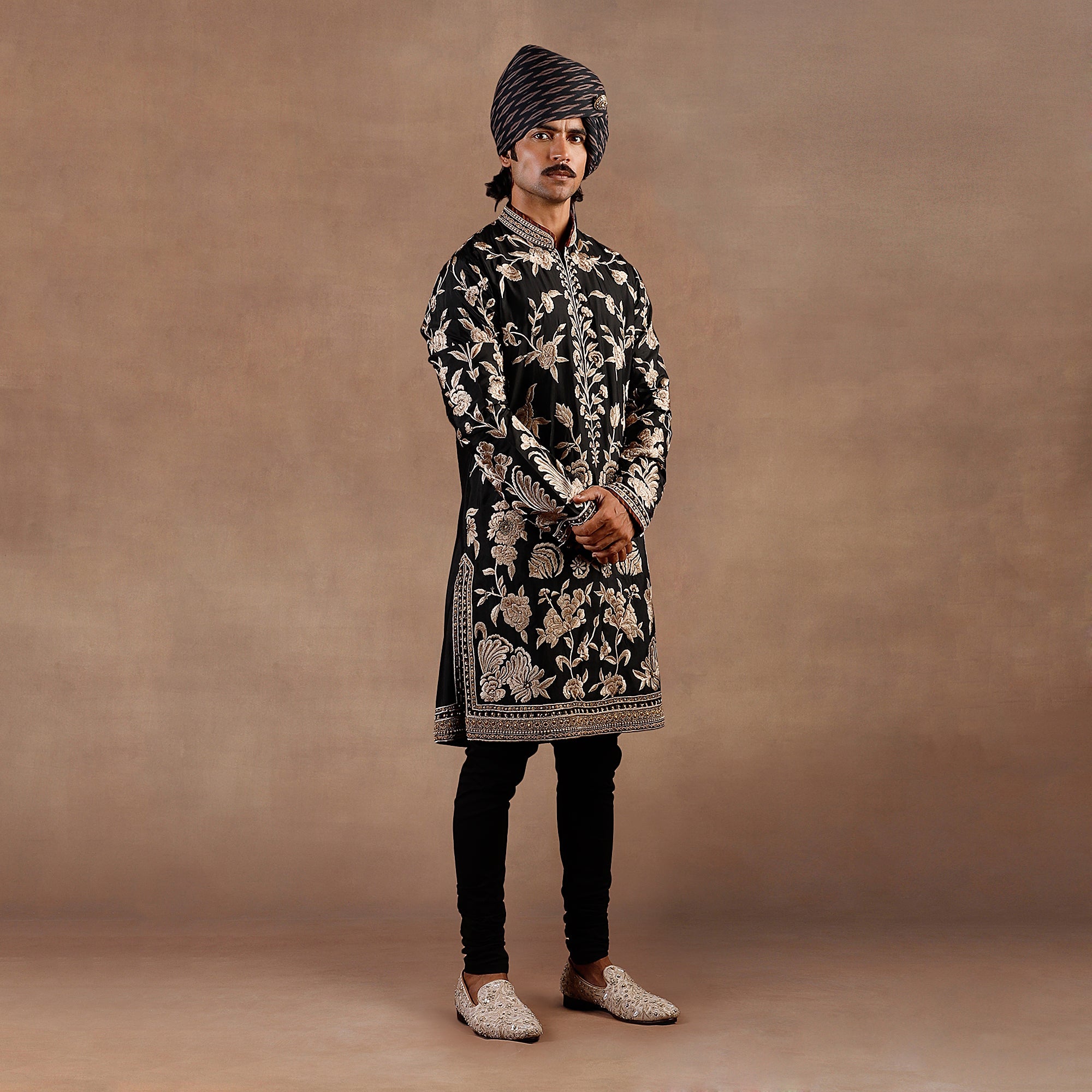 Black - Ivory Kurta Set | East