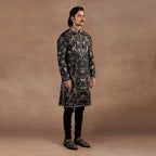 Black Oriental Kurta Set | EAST