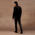 Black Velvet Bandhgala Set | EAST