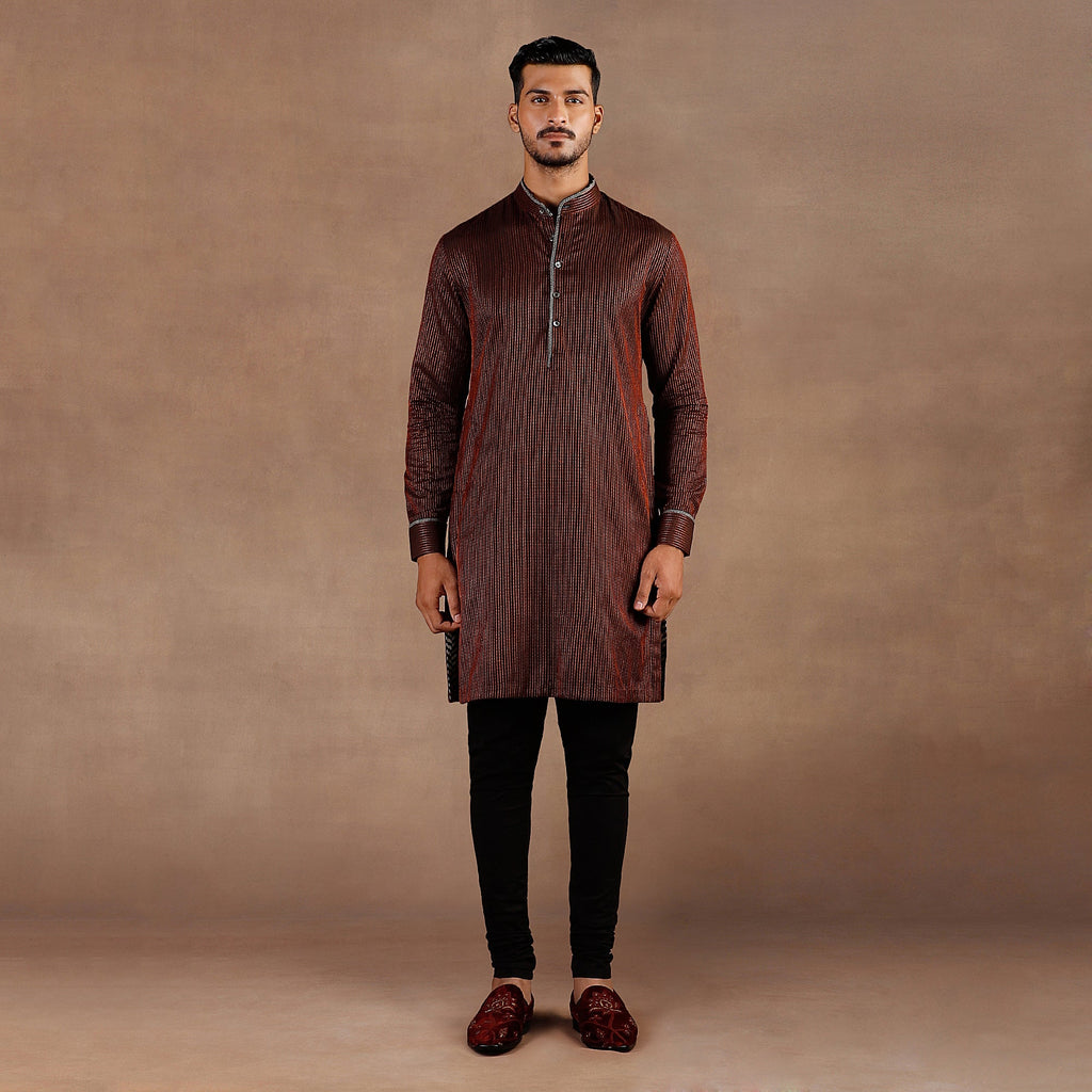 Black Velvet Nehru Jacket Set | EAST