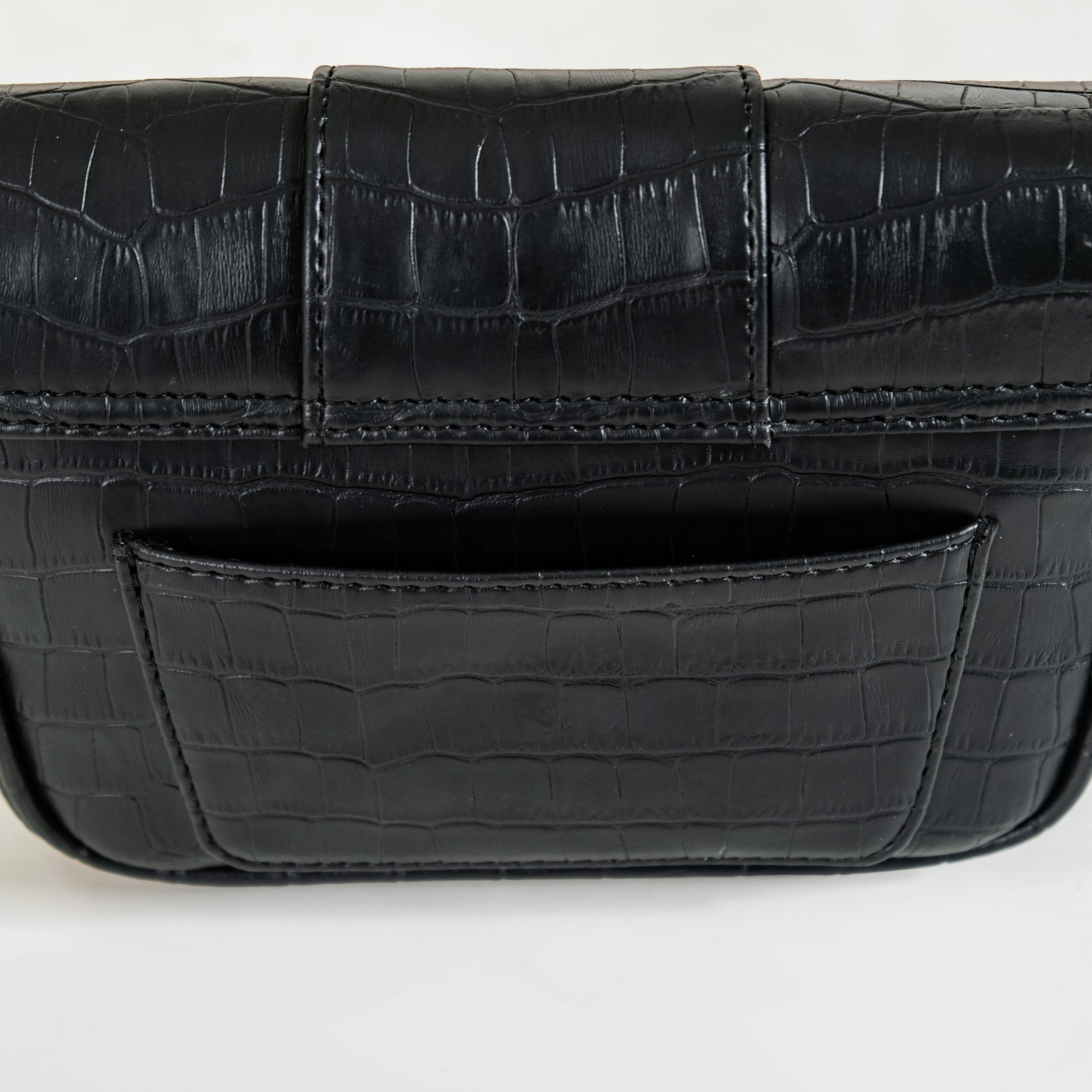 Croco Go-To Outing Bag Black