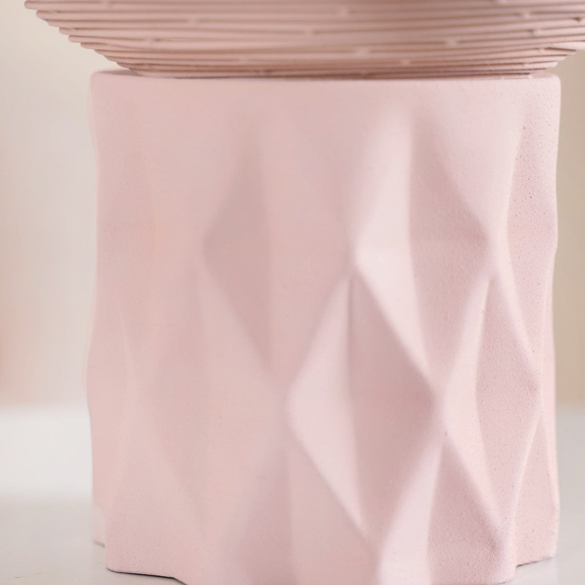 Bloom Basket Pink Pedestal Decorative Bowl