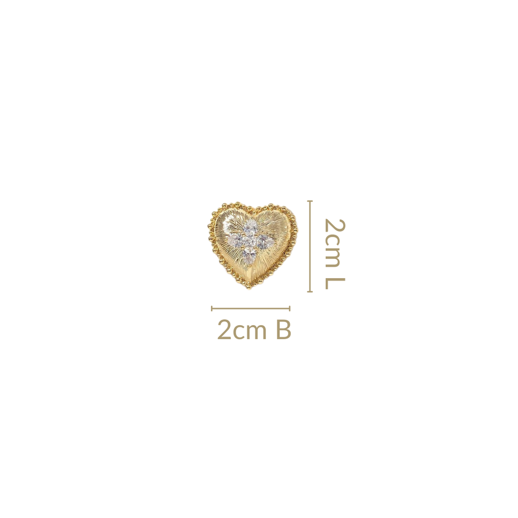 Blooming Heart Stud Earrings