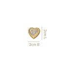 Blooming Heart Stud Earrings