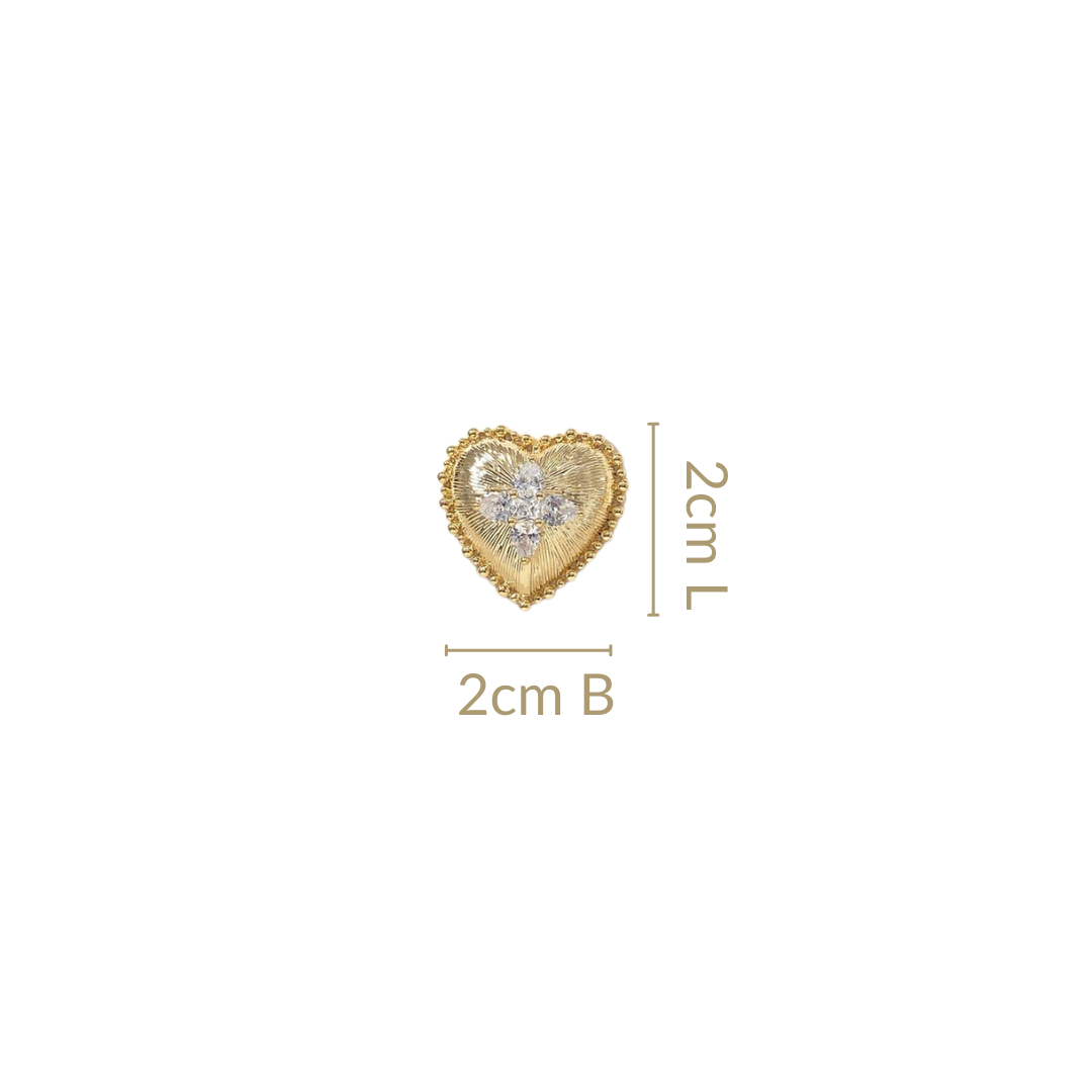 Blooming Heart Stud Earrings