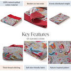 Bloomscape Quilted Cotton Bedcover 250x230cm