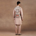 Blush Pink Ivory Ombre Nehru Jacket Set | EAST