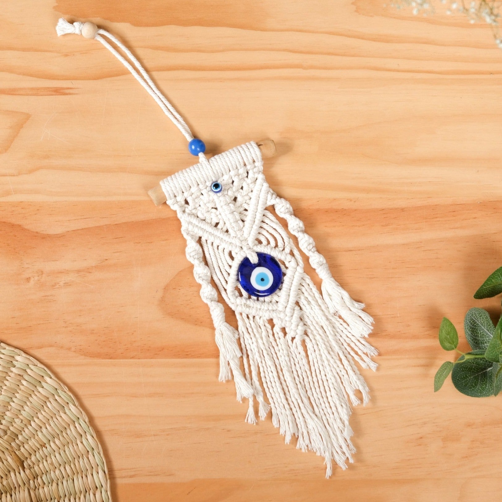 Crochet Macrame Evil Eye Wall Hanging