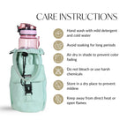 Chic Mint Drawstring Bottle Holder
