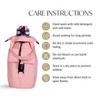 Chic Pink Drawstring Bottle Holder